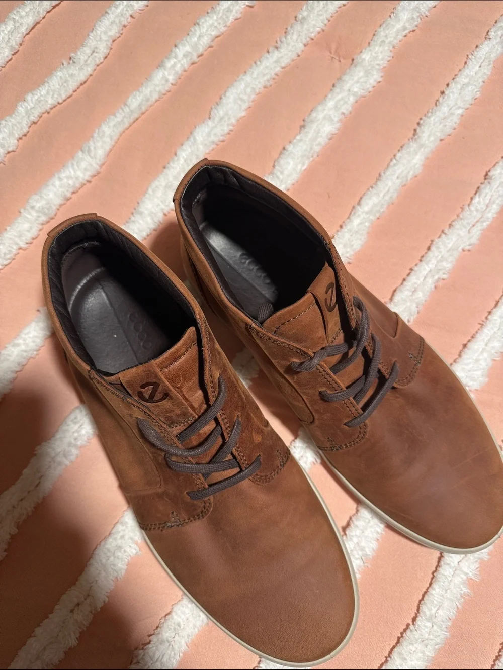 Ecco Men's Brown Leather Boots